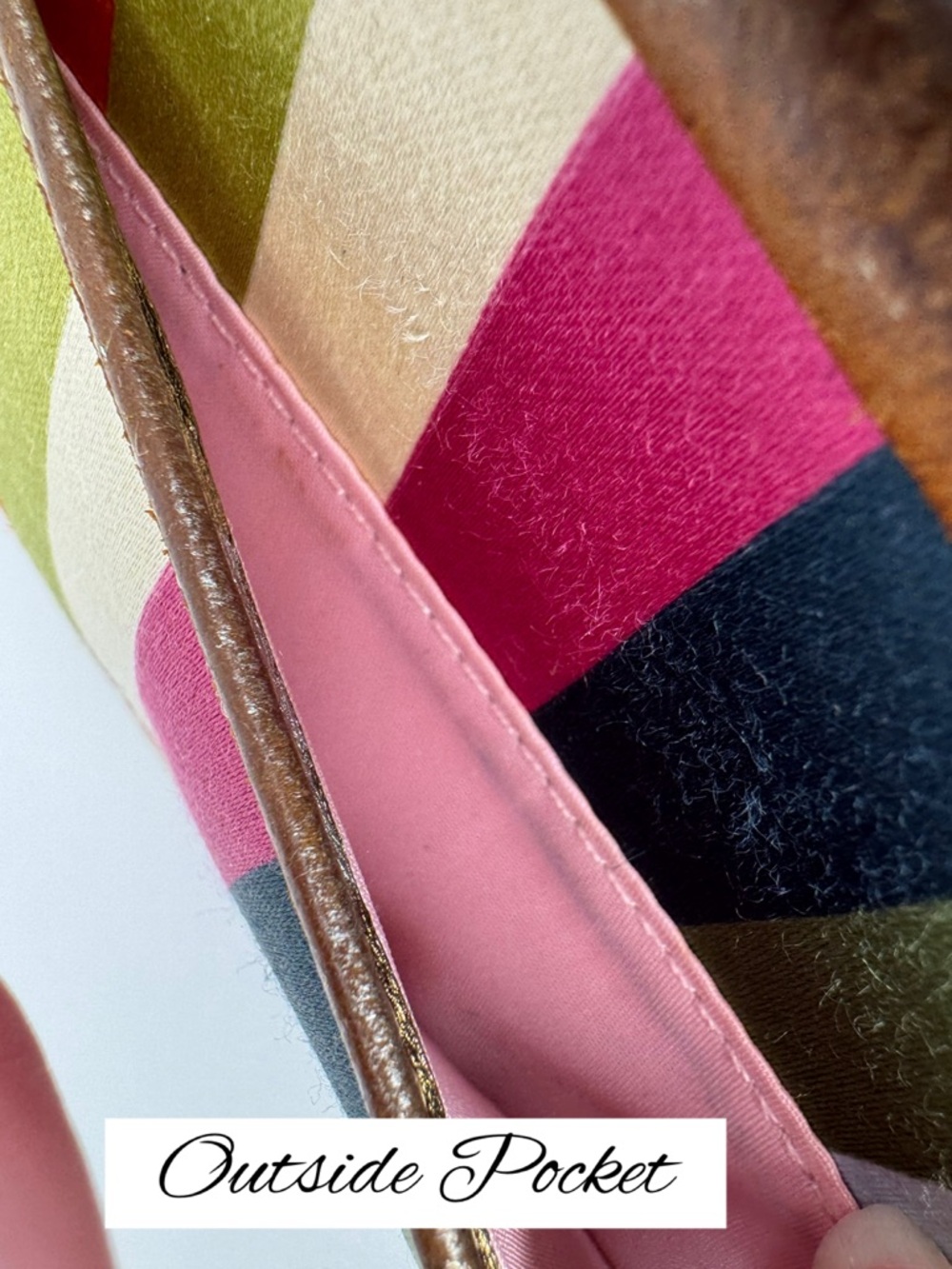 Coach Legacy Multicolored Striped Satin 65th Anniversary Gold Turnlock Wallet - Picture 6 of 16